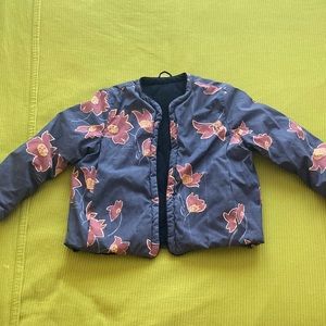 Reversible 3/4 sleeve jacket